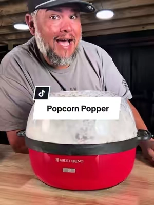 Fresh popcorn just hits different. #popcorn #popcornmaker #movienight #freshpopcorn 