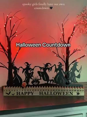 Finally a count down for the spooky girls! 🧙‍♀️🐈‍⬛#halloweendecor #halloweencountdown #spookyseason 