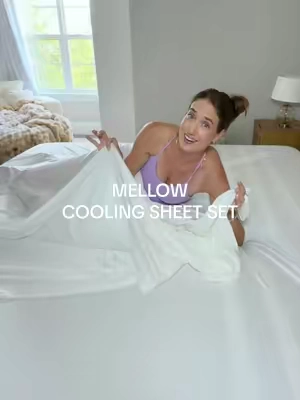 🧊 hot sleepers—@Mellow Sleep gave us a cooling sheet set!! eeeeeek they feel so good #mellowsleep #mellow #coolingsheets #hotsleeper #coolingbedding 