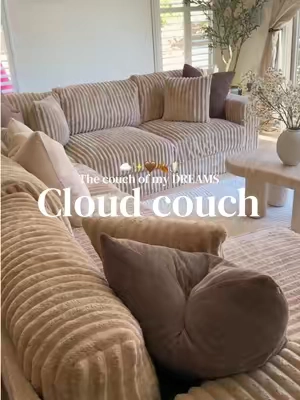THIS is what I meant when I said I wanted an oversized couch that’s is acually comfy ☁️✨ #cloudcouch ##oversized##livingroomdecor##cozyhome##fallaesthetic