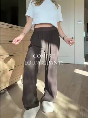 I need these new lounge pants in every color. Wearing a size S, I'm 5'3" 120 Ibs (35" bust, 26.5" waist, 36.5" hips). @Comfrt 