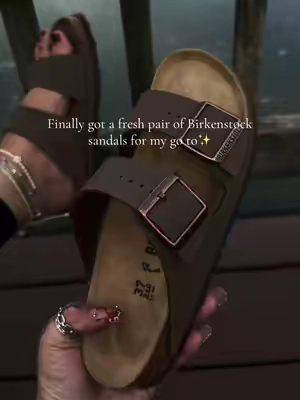 Birkenstock two strap sandals from qvc @QVC, Inc 