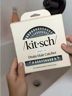 for the girlies that ✨shed✨ 🛀#draincatcher #kitschdraincover #cloggeddrain #postpartumhairloss #hairlossjourney 