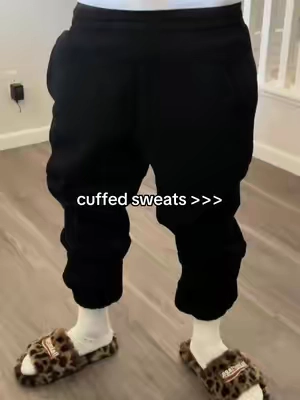 better than uncuffed ngl 🤷‍♂️ cop quick before they run out ✌️#fyp #sweatpants #cuffed #comfrt #viral 