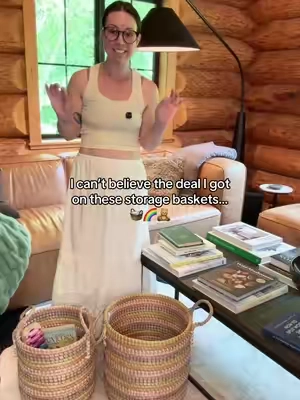 #baskets #storagebasket #aestheticstorage #qvc #qvcloyaltyprogram 