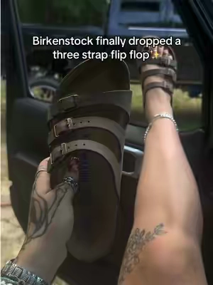 Comfortable Birkenstock three strap adjustable sandals @QVC, Inc 