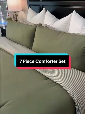 Love how this comforter is huge and comes with matching sheets!! Such a nice set! @Melex Home  #comforter #comforterset #bedding #beddingset #fallbeddingdecor 