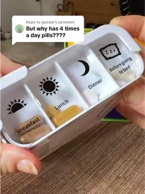 Replying to @ajxosiw I used ChatGPT to find out what I should take and when, total game changer along with this case!!! #organization #organizer #routine 
