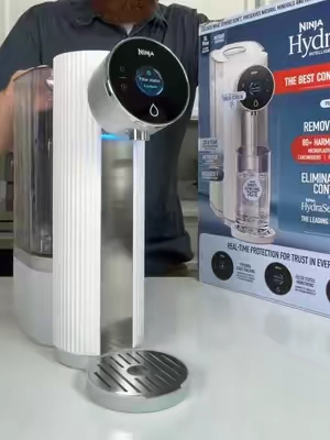 Ninja said no more nasty tap water! 💧 @Ninja Kitchen #waterfilter #ninjahydrasense #ninjakitchen #kitchengadgets #tiktokshopcreatorpicks 