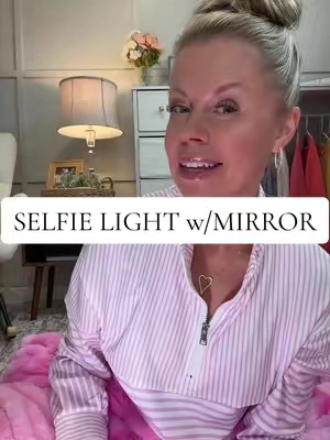 This magnetic mirror selfie light is super bright, multiple settings and has a mirror so you can film from your back camera to see yourself so you stay in frame.  Perfect content creation tool for travel or when you're on the go.  #selfielight #backcameramirror #contentcreationtool #contentcreationgadget #contentcreatortool 
