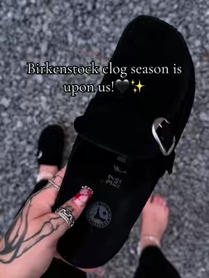 Birkenstock suede buckle clogs @QVC, Inc 