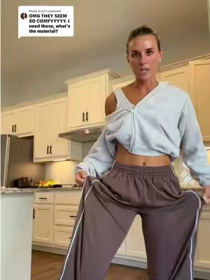 Replying to @ju  perfect 83% cotton 👏🏼👏🏼 wearing a small I’m 5’8” 

#trackpants #sweatpants #wideleg #timeoffsports #baggysweats 