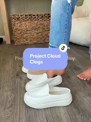 The cutest and comfiest platform clogs  just dropped at @Project Cloud These will sell out!! 