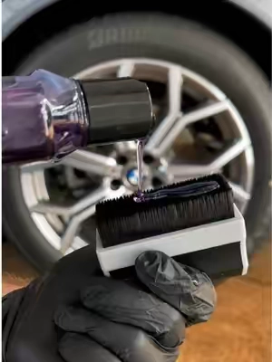 Applying Tire Shine 🔥 Satisfying Car Detailing ASMR
-
Experience how the V+ Tire Shine Applicator Brush makes applying tire shine fast, clean, and effortless. This ultra-soft applicator brush delivers smooth, even coverage—gliding over lettering, grooves, and raised designs with ease.
-
#asmr #asmrsounds #autodetailing #autodetail #carwash 