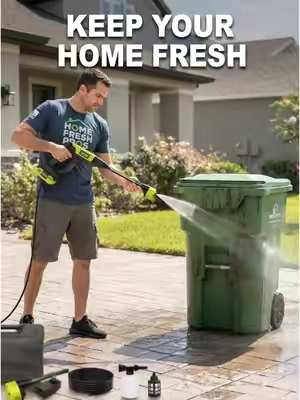 6-in-1 nozzle lets you easily switch spray angles to tackle whatever needs cleaning 🧰 #pressurewasher #cordlesspressurewasher #CarOwners #TikTokshopbacktoschool #fyp