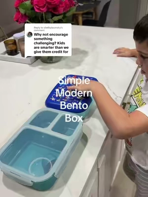 Replying to @shelbylouinsky 😢 bc school is hard enough and opening their lunch should be the EASIEST thing….#simplemodern #bentoboxlunch #kidslunchbox #bentolunchbox 