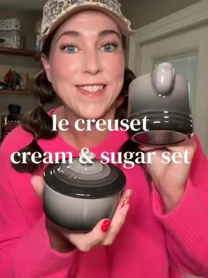 Such cute pieces to add to the collection for cream and sugar or putting on display! QVC Le Creuset Cream & Sugar Set #lecreuset #lecreusettiktok #holidayhosting #teatime #qvctiktoksuperbrandday  @QVC, Inc 
