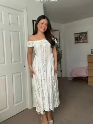 screaming GORGEOUS 🤍✨ #elegantdress #maxidress #lacedress #ciderdress 