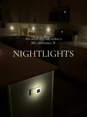 These make our home feel so much more cozy ✨ #nightlights #automaticnightlight #lighting #homelighting #homeessentials 