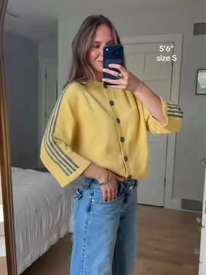the stripes & the 3/4 sleeve are so good