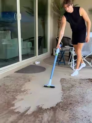 So much eaiser than using a broom and so much lighter and quieter than a leaf blower! #shark #blastboss 