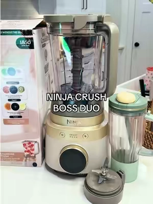 Introducing the crush boss DUO! Ninja’s most powerful blender yet that also fits the single serve blend boss 👏🏼🤩 @Ninja Kitchen #ninjacrushboss #ninjablendboss #kitchenupgrade #blender #kitchenfinds 