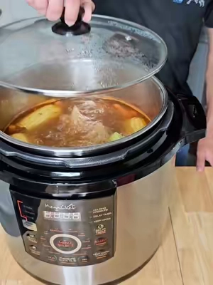 Olla de presión eléctrica con dos tapaderas tapas, electric pressure cooker #olladepresionelectrica #electricpressurecooker #pressurecooker #qvcloyaltyprogram #Backtoschool 