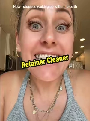 Retainer cleaner for the win  @M3 Naturals #retainers #invisalign #mouthguard #badbreath #dentures 