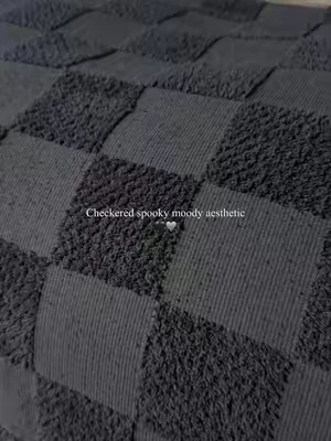 Moody vibes. Cozy nights. ♟️🖤 Checkerboard just hits different. ✨#bedsure #TikTokshopbacktoschool  #MoodyBedroom #bedding #yourcomforteryourway 