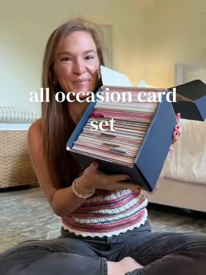 saving me time AND money 👏Never scrambling for a birthday, thank you, congratulations, or just-because card again. 💌  @Decorably US #greetingcard #birthdaycard #card #alloccasioncards #sympathycard 