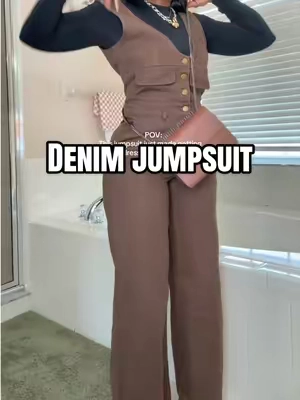 Such a super flattering denim jumpsuit from @Cider 

#denimjumpsuit #jumpsuit #overalls #overallsoutfits #falldealsforyou 