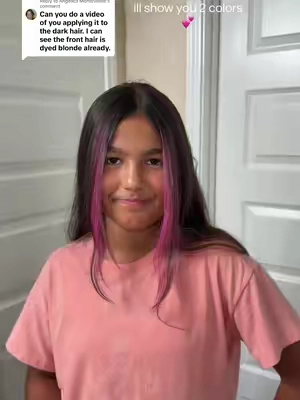 Replying to @Angelica Monteverde hope this helps. It’s kind of long but in real time.💕 ##coloredhair##hairchalk##moneypiece
