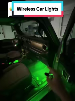Replying to @DAYmare. Don’t deal with annoying wires… #car #tiktokshop #tiktokshopfinds #ledlights #carlights 