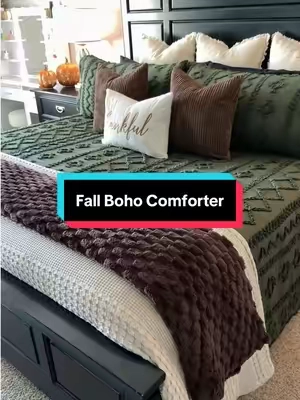 The secret is out.... Get the oversized king!! @Bedsure  #comforter #comforterset #bedding #beddingset #fallbedroom