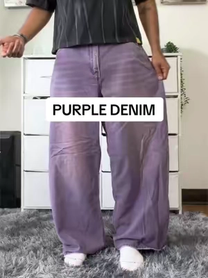 Purple Jeans 🟣 #denim #jeans #baggy 