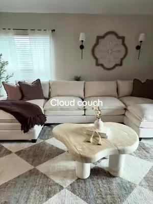 Comfy, affordable & actually beautiful 🤎 #cloudcouch #homefurniture @Weture Official 