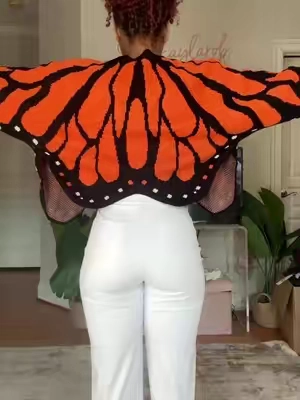 the CUTEST sweater for fall🧡🦋