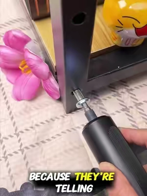 Small tool, endless home fixes #diytools #toolkit #screwdriverset #homerepair 
