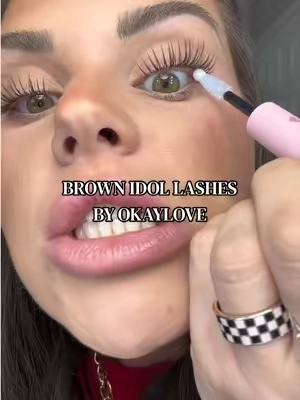 If you want lashes that make people wonder if they’re even fake… these are IT. 😮‍💨✨ Idol lashes have the thinnest, barely-there band that melts right into your natural lash line for the most seamless, undetectable finish. They’re lightweight, comfortable, and give you that soft “my lashes but better” look without being too much. 🤍 #lashclusters #diylashes #naturallashes #brownlashes #okaylovelashes @OKAYLOVE 