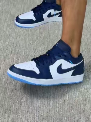 @Packicks_sneakers Air Jordan 1 Low Midnight Navy University Blue #sneakers #nike #airjordan1 #airjordan #jordan 