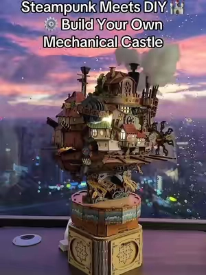 Build This Magical Steampunk Castle From Scratch #MechanicalPuzzle #Steampunk #SteampunkDecor #CraftTok #BuildingKit