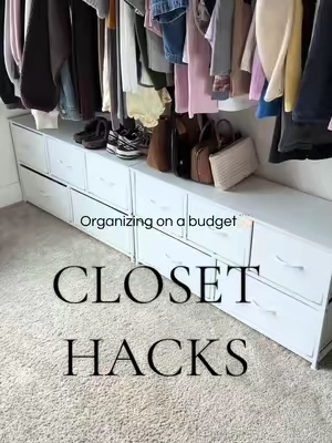 Highly recommend organizing your closets with these dressers 🙌🏻 #storagehacks #closetstorage #organizedhome #closetorganization #homeessentials 