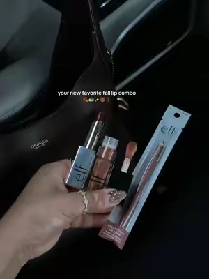 Wait… look at that price 😳🧸 The perfect fall lip combo 🤎 @e.l.f. Cosmetics  #elf #elfcosmetics #elflipoil #lipcombo #fallseason 