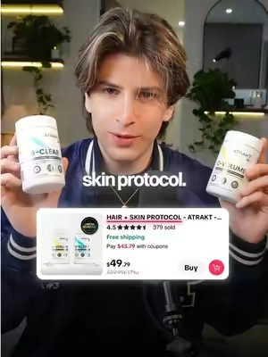 start your HAIR & SKIN routine today.. 🤝📈 #ATRAKT 