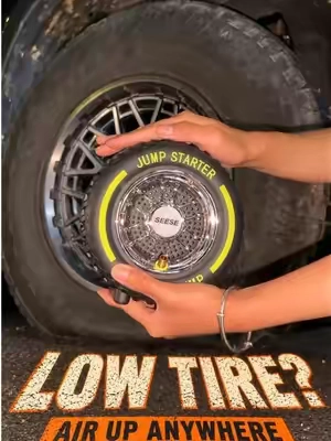 From inflatable kayaks to sports balls, handling gear requiring inflation happens effortlessly.           #airpump #cargadgets#carjumpstarter#tiktokmademebuylt #fyp 
