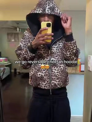 aye this tuff #fyp #cheetahprint #hoodie #fashion 