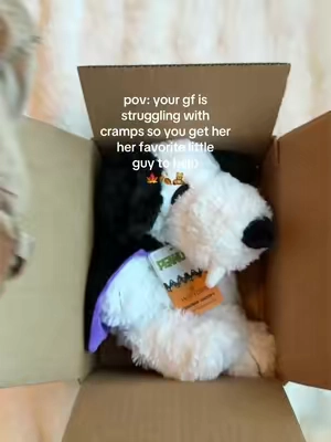 she was so grateful for him 🥰 @Warmies  #warmies #snoopy #fypシ゚ #snoopyhalloween #tiktokshopcreatorpicks 