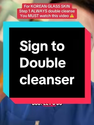 This is your sign to double cleanse. It’s the best thing for your skin. The first step is the oil which helps remove oil based products like make up or sunscreen. The second step is a light refreshing cleanser to finish the job and really cleanse your skin. Double cleansing leaves your skin super clean without stripping it of moisture and keeps it hydrated and glowy. Just a quick disclaimer: While I’m a licensed pharmacist, the advice I share here is for general educational purposes only. Always check in with your own doctor or healthcare provider for personal medical advice.  #doublecleansing #facewash #tiktokshoprestock #facewashproducts #koreanskincare 