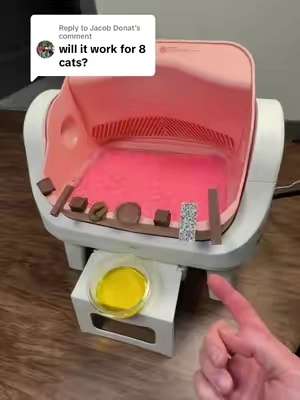 Replying to @Jacob Donat I did NOT expect that at the end 🐈🥇 #litterbox #autoscooper #petpivot #automaticlitterbox #tiktokshopstockup 