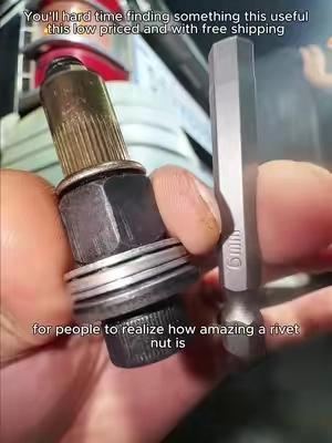 The smartest trick for installing a hitch when you can't reach the back! Right now, the price is killer and shipping is free！ You're telling me you're still sticking with welding to fix things in place? How to create factory-level threads out of thin air 🪄 Whether you're setting up shelves or mounting objects, it works on thin plates of any material—from household DIY to mechanical repairs, even aircraft carriers use them widely. Stop stripping your metal sheets and use this instead 🛑 Stop ruining your van builds like this! 🚐 Self-tapping screws are officially canceled ❌ The 3-second garage hack you need ASAP 🤫 The bonus 2.5-6mm hex bits even come with strong magnetism, so that alone makes the whole thing pay for itself. Head Rivet Nut Tool, M3 M4 M5 M6 M8 Rivnut Kit, Carbon Steel Rivnut Set, Threaded Rivet Nut Kit, Manual Riveter Rivnuts Tool Accessory for Automotive Repair Warehouses, fathersdaygift #tooltok  #GarageHacks  #VanLifeBuild  #diyprojects  #mechaniclife 